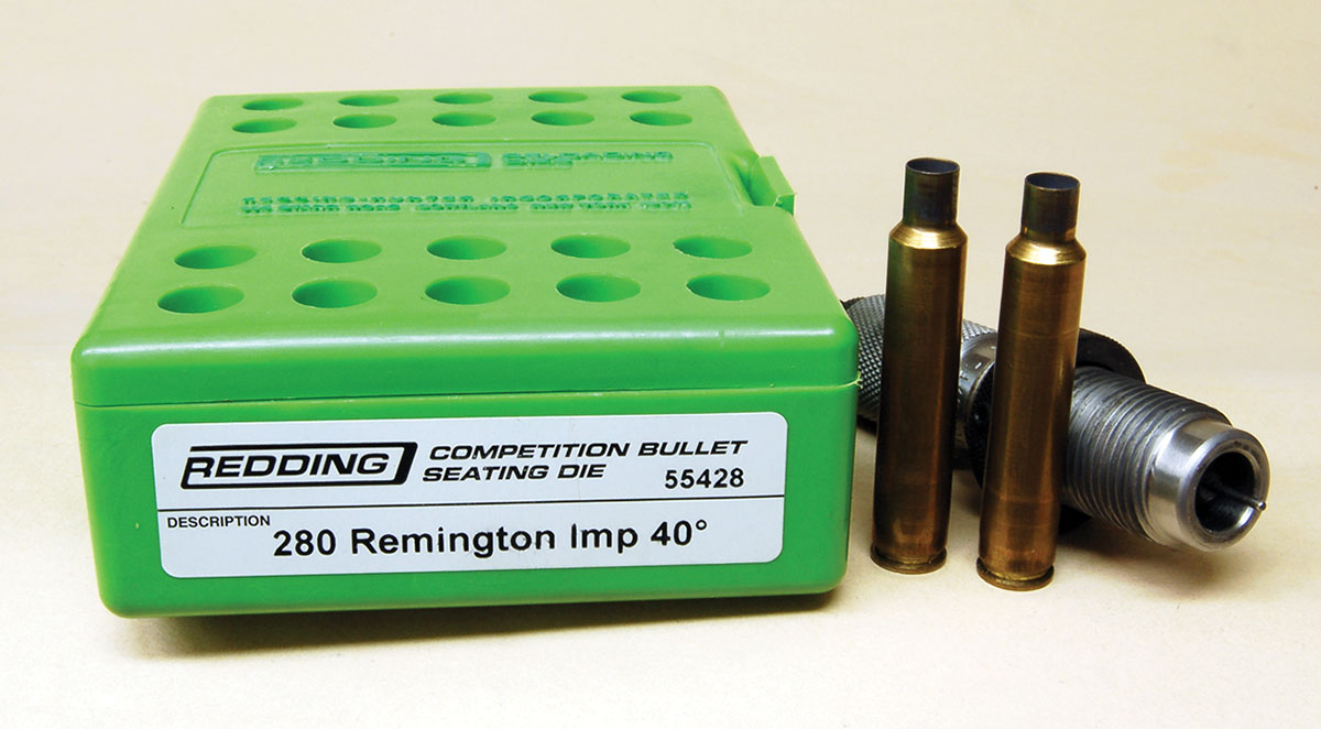 Redding loading dies for the original 280 AI are labeled 280 Remington Imp. 40º while the dies for the Nosler cartridge read 280 Ackley Improved.